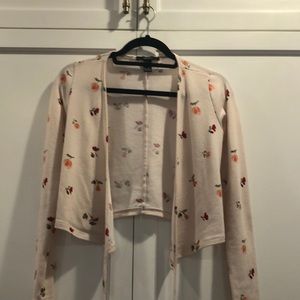 Forever 21 floral wrap shirt